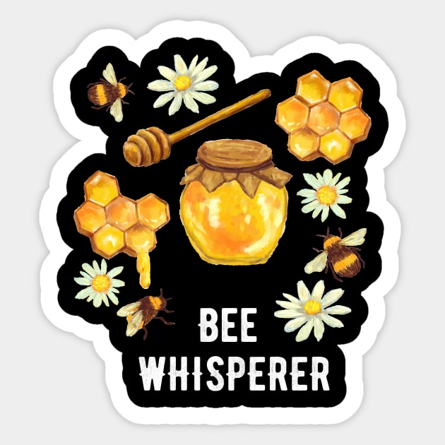 Bee Whisperer Sticker by captainmood